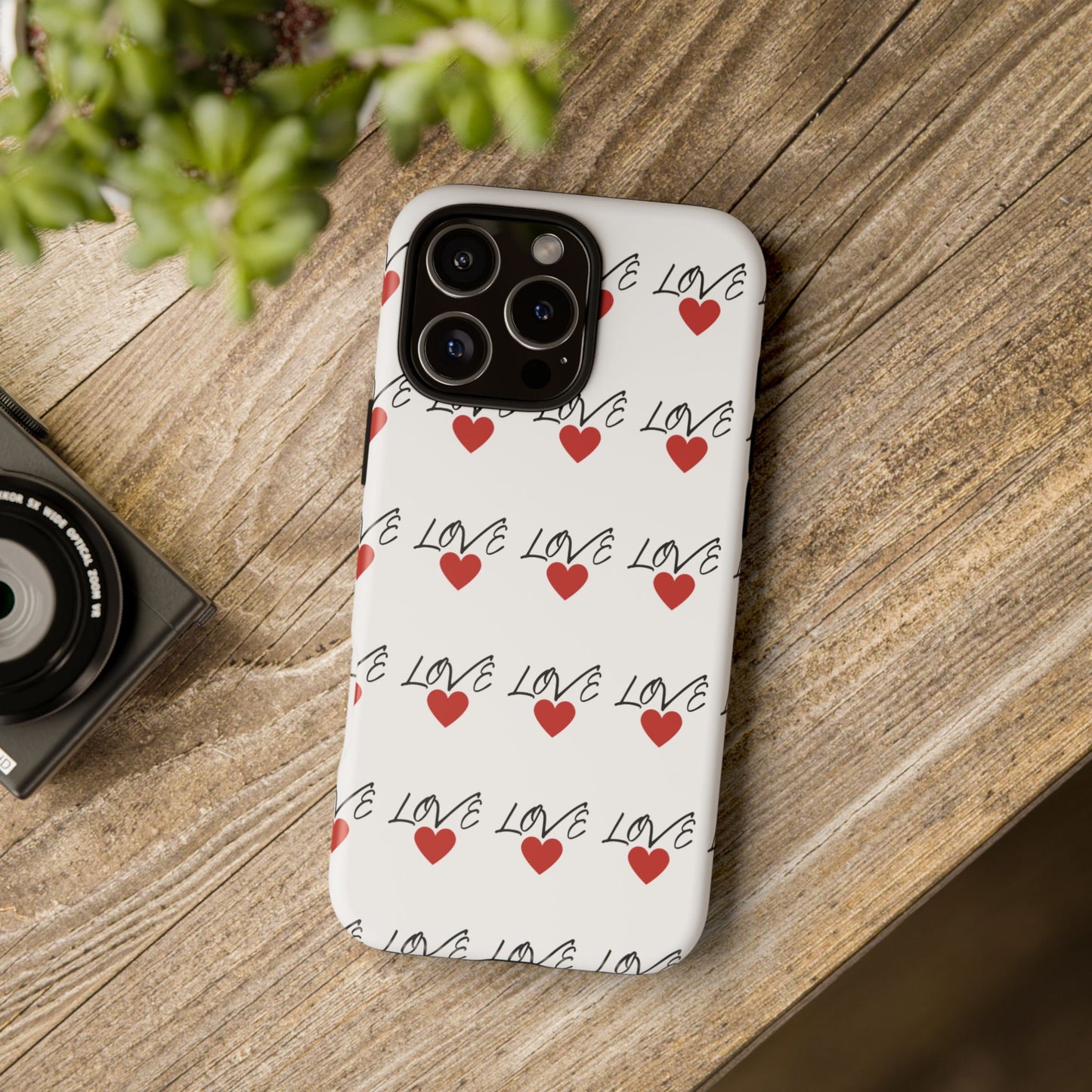 1. Love Hearts Phone Case - Tough & Stylish