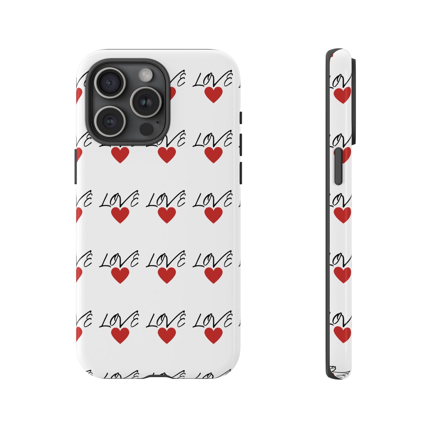 1. Love Hearts Phone Case - Tough & Stylish