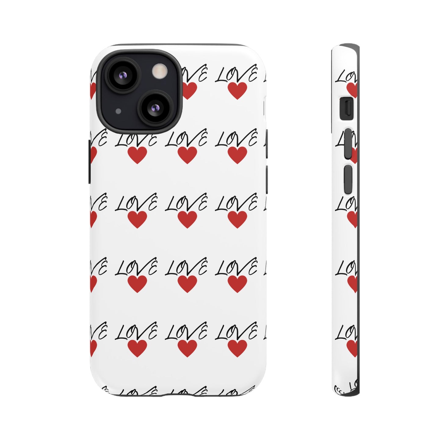 1. Love Hearts Phone Case - Tough & Stylish