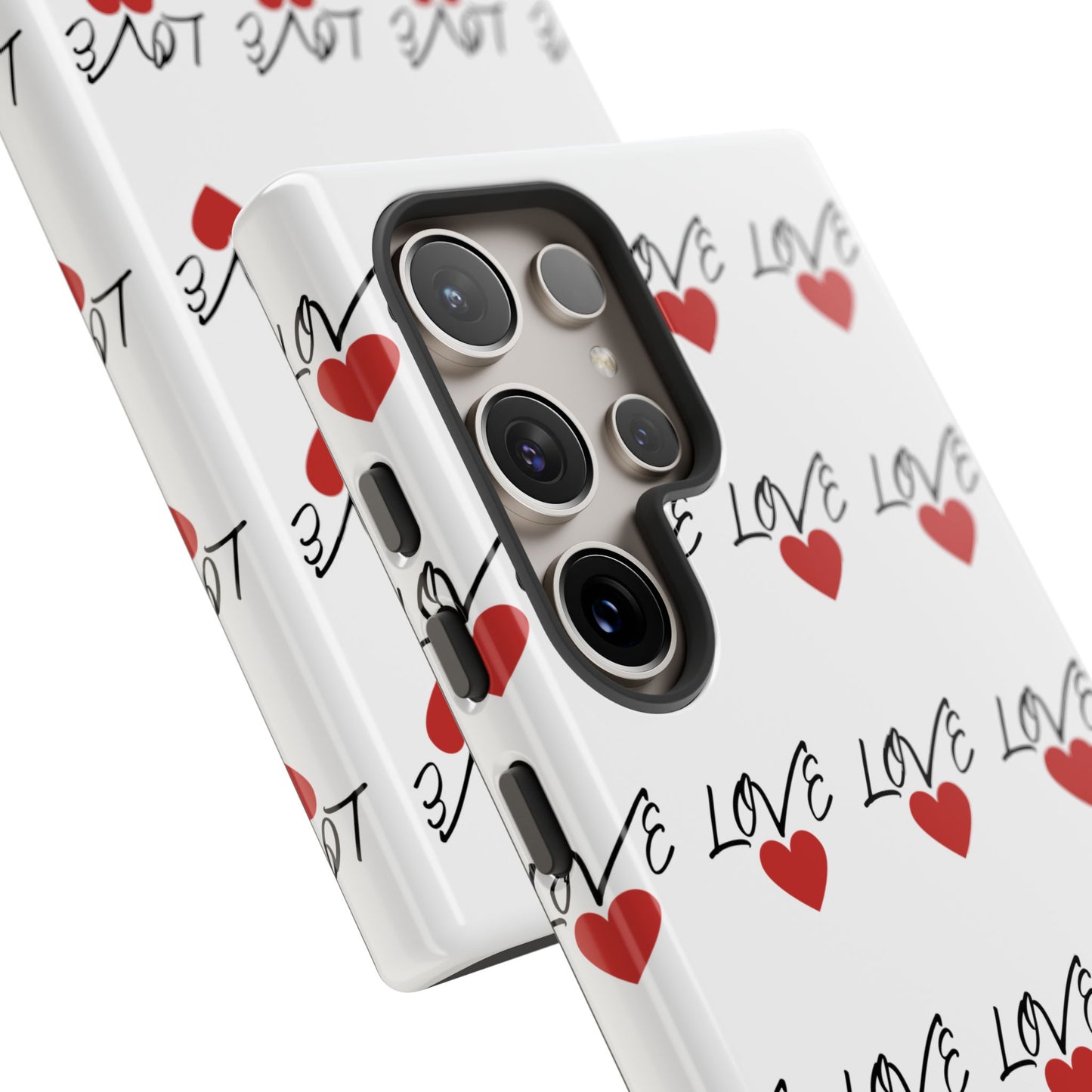 1. Love Hearts Phone Case - Tough & Stylish