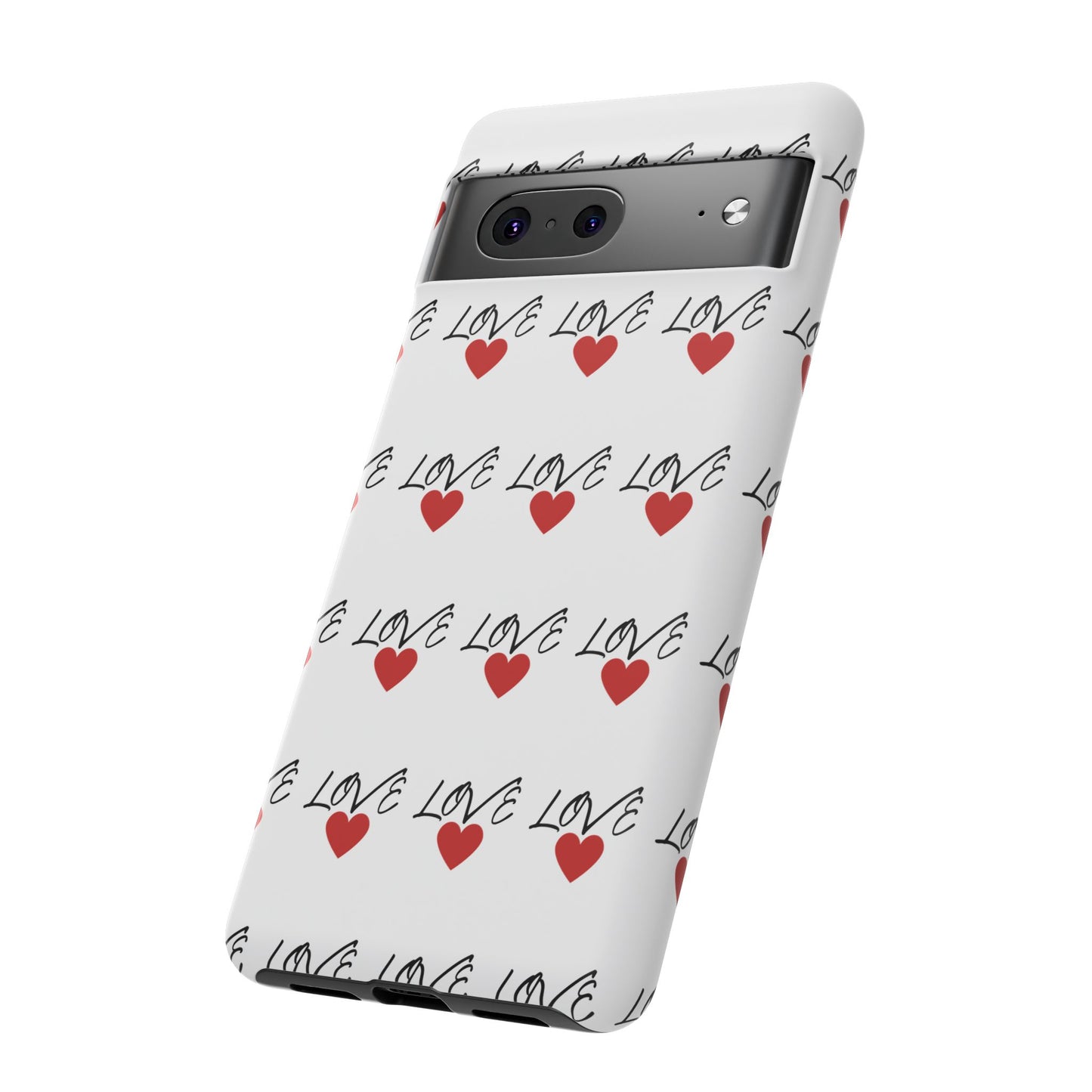 1. Love Hearts Phone Case - Tough & Stylish