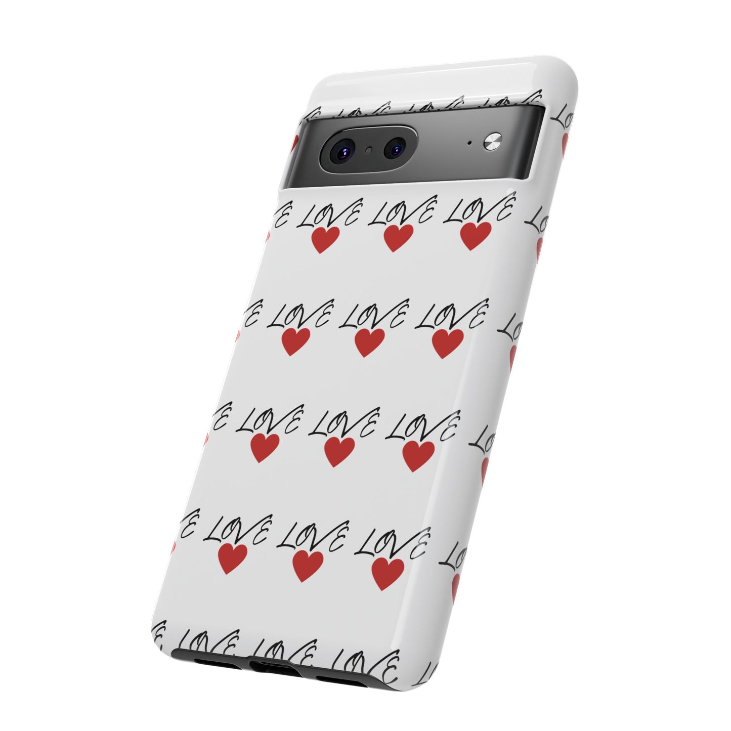 1. Love Hearts Phone Case - Tough & Stylish