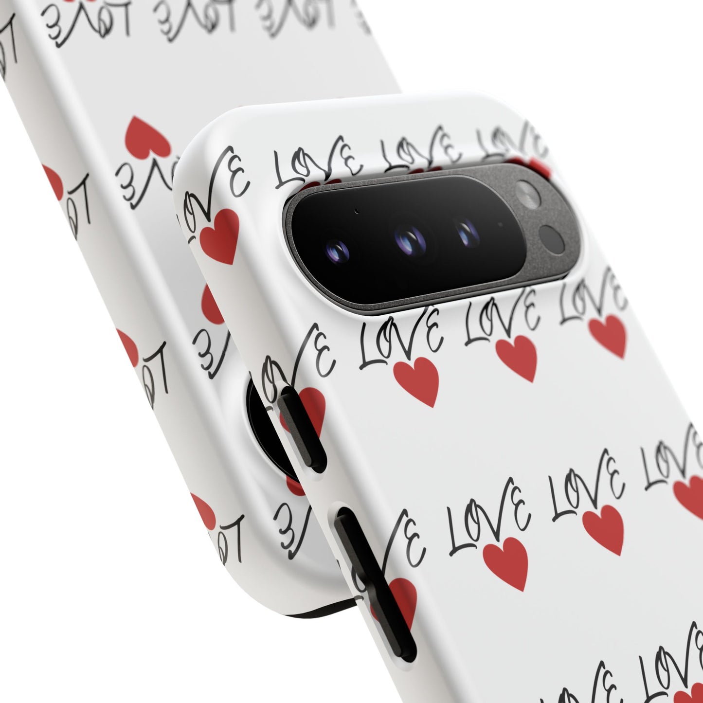 1. Love Hearts Phone Case - Tough & Stylish