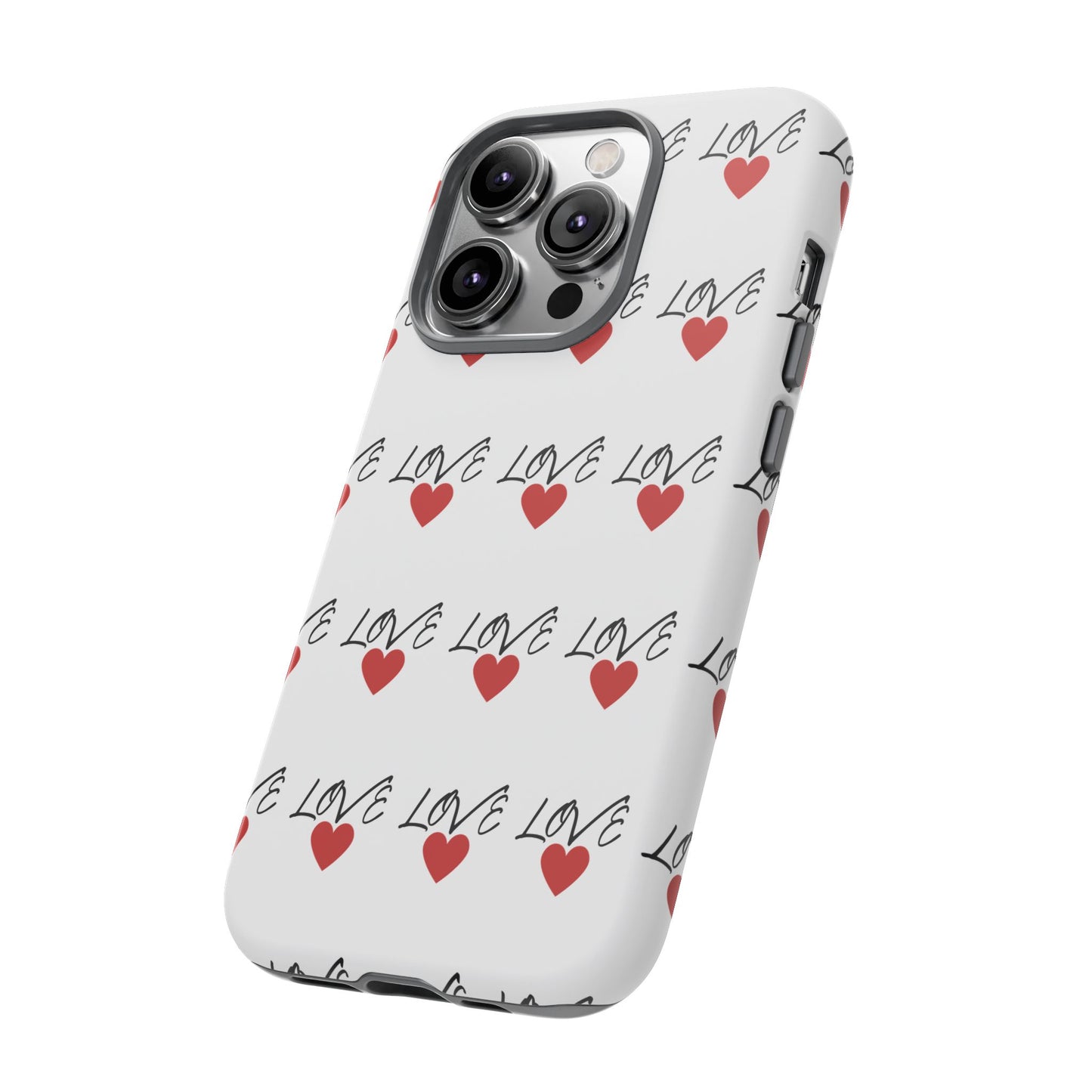 1. Love Hearts Phone Case - Tough & Stylish