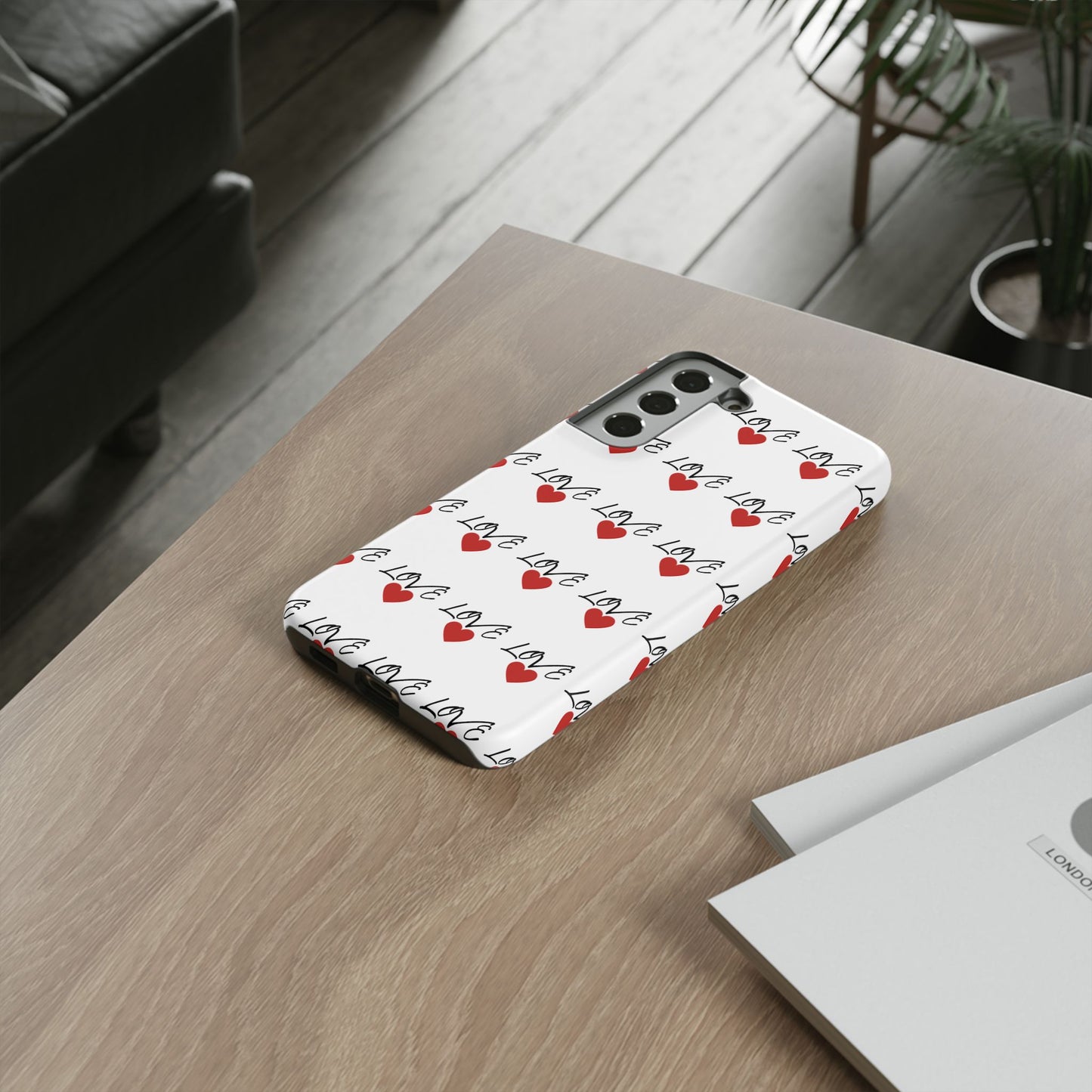 1. Love Hearts Phone Case - Tough & Stylish