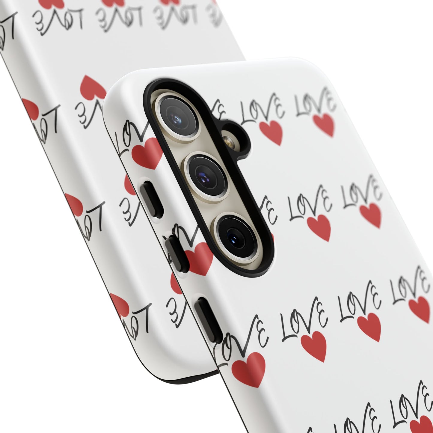 1. Love Hearts Phone Case - Tough & Stylish