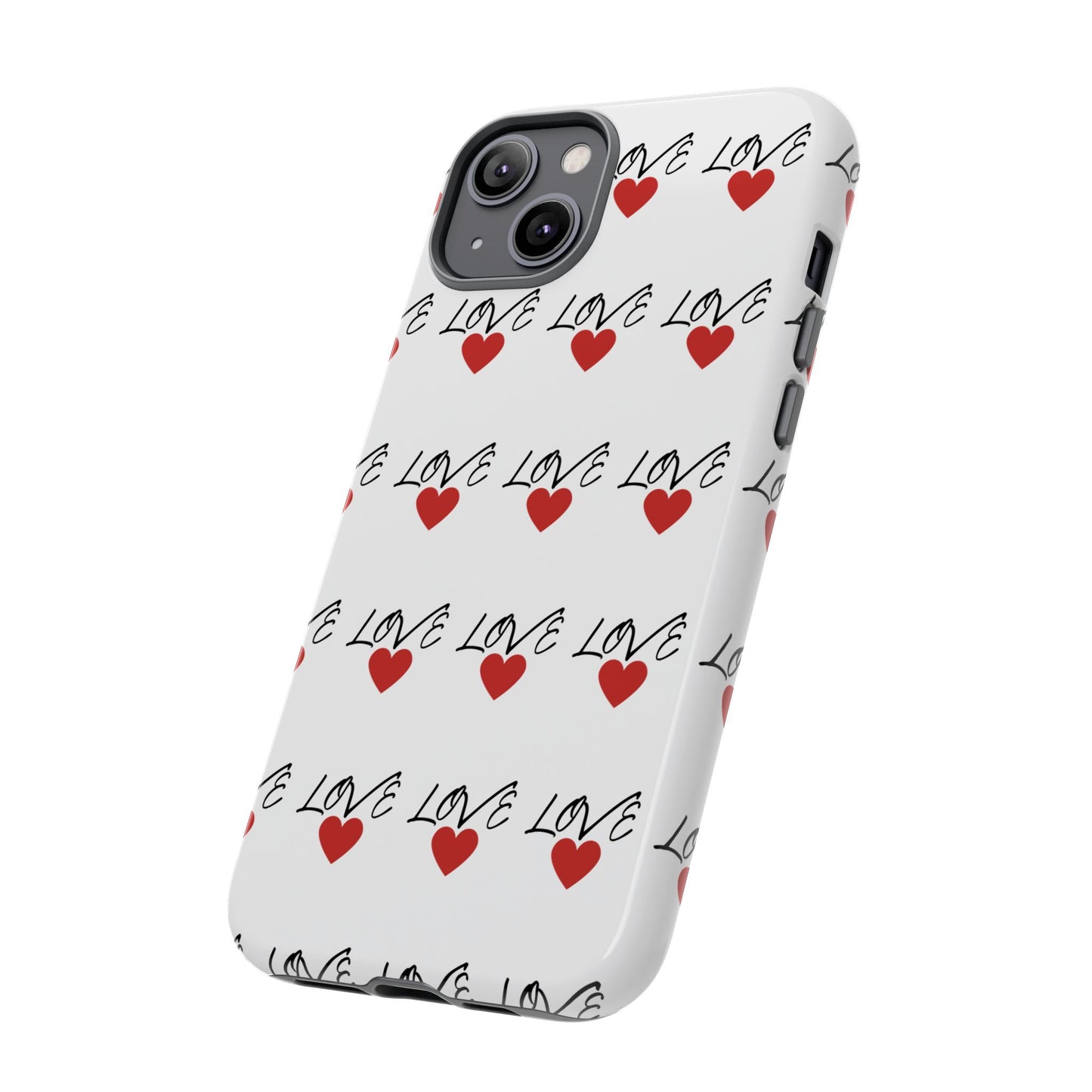 1. Love Hearts Phone Case - Tough & Stylish