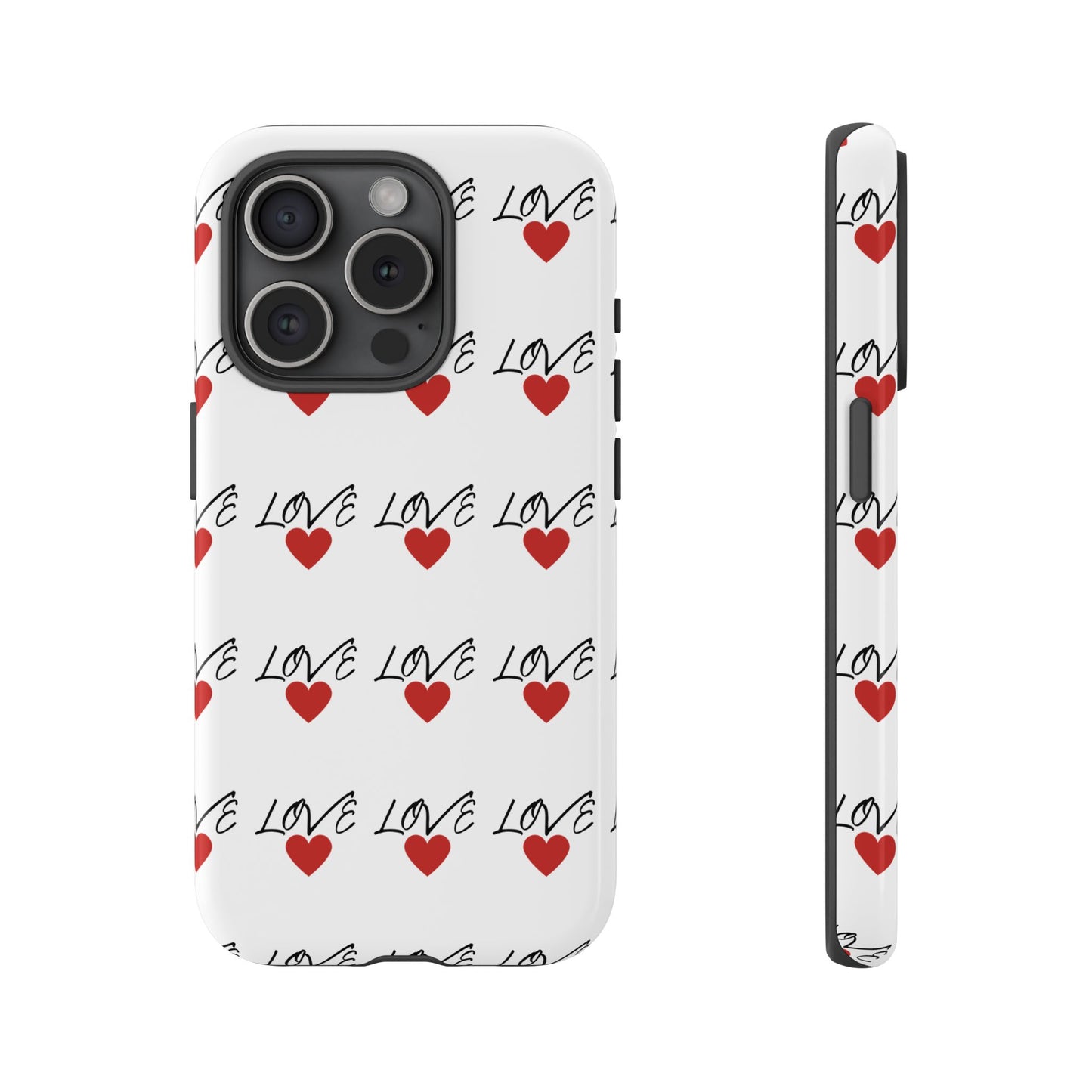 1. Love Hearts Phone Case - Tough & Stylish