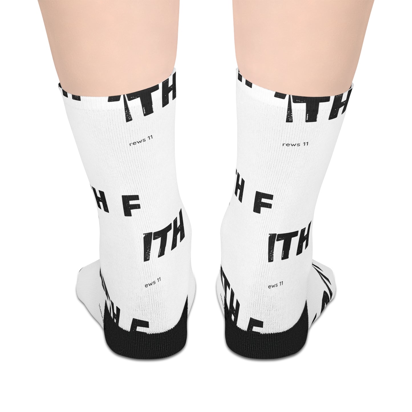 Faith Over Fear Inspirational Mid-Length Socks