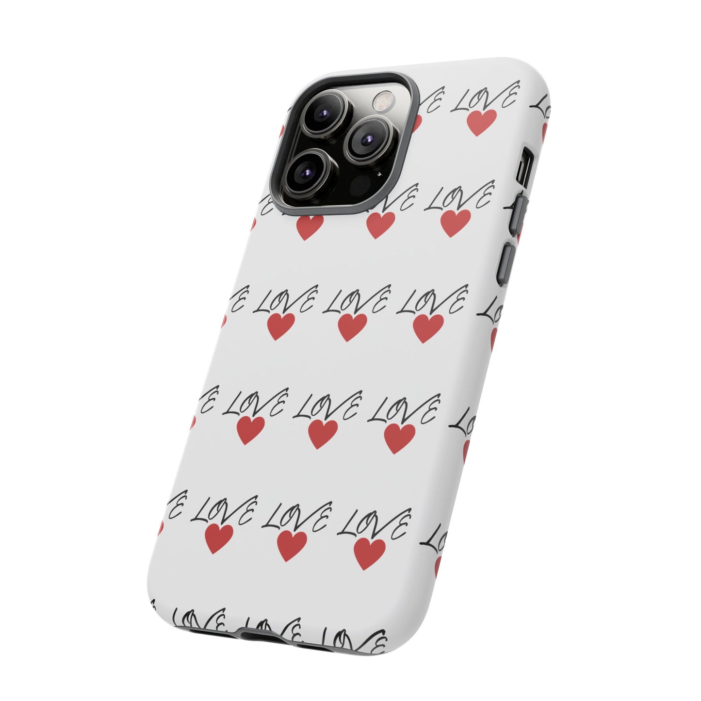 1. Love Hearts Phone Case - Tough & Stylish