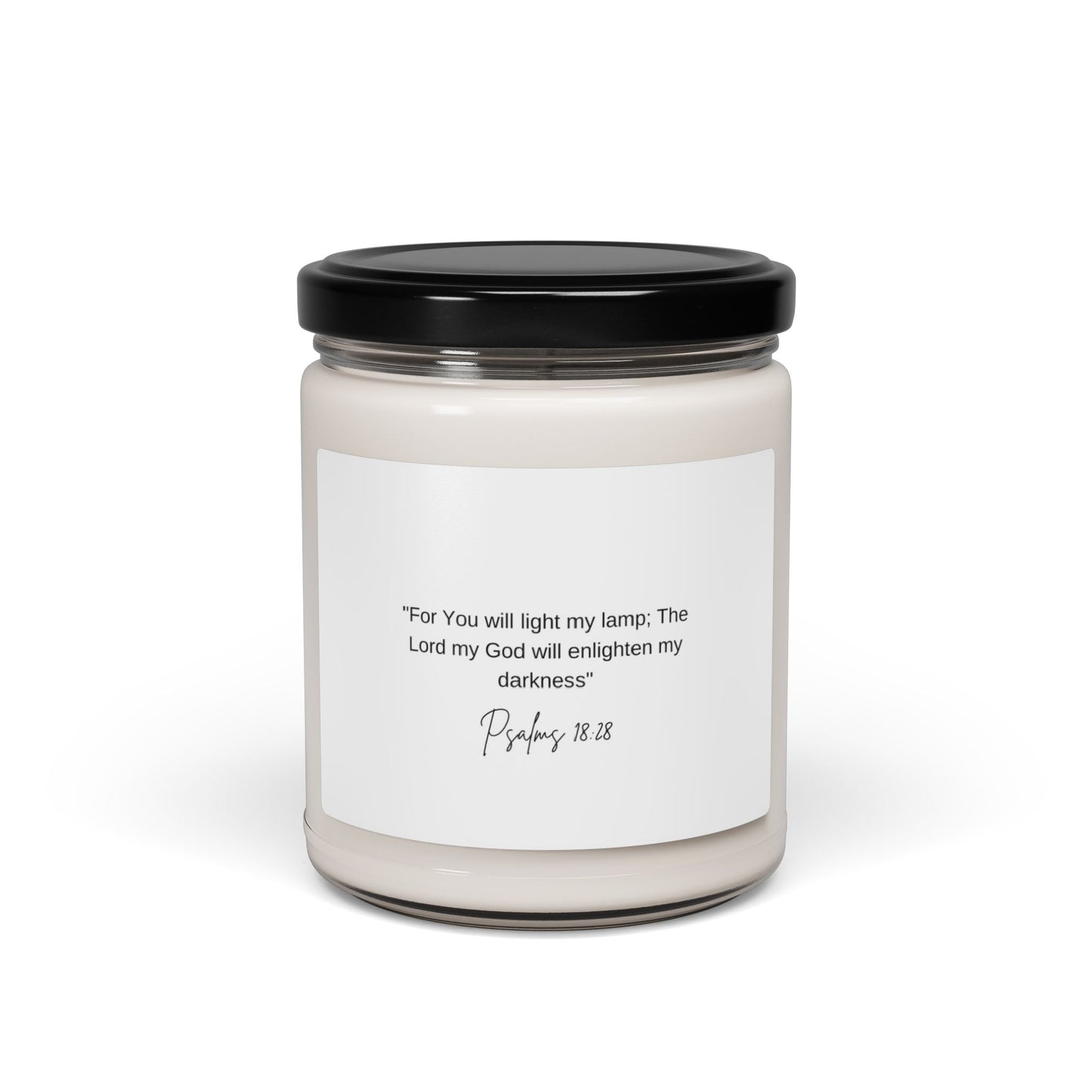 Psalms 18:28 Scented Soy Candle, 9oz