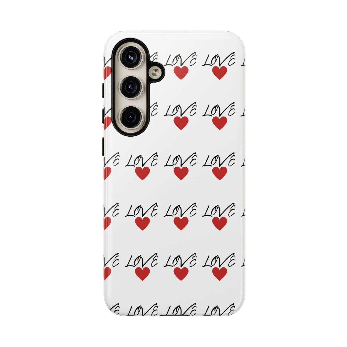 1. Love Hearts Phone Case - Tough & Stylish