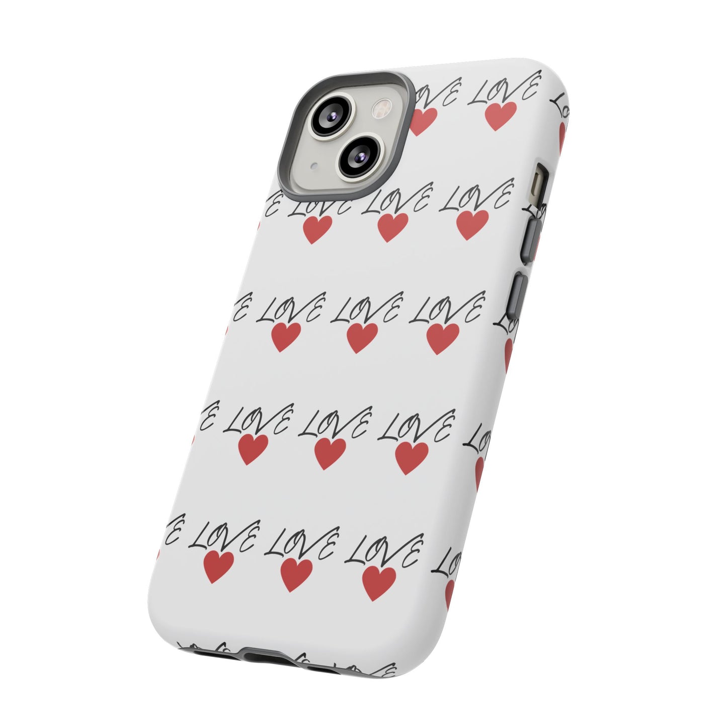 1. Love Hearts Phone Case - Tough & Stylish