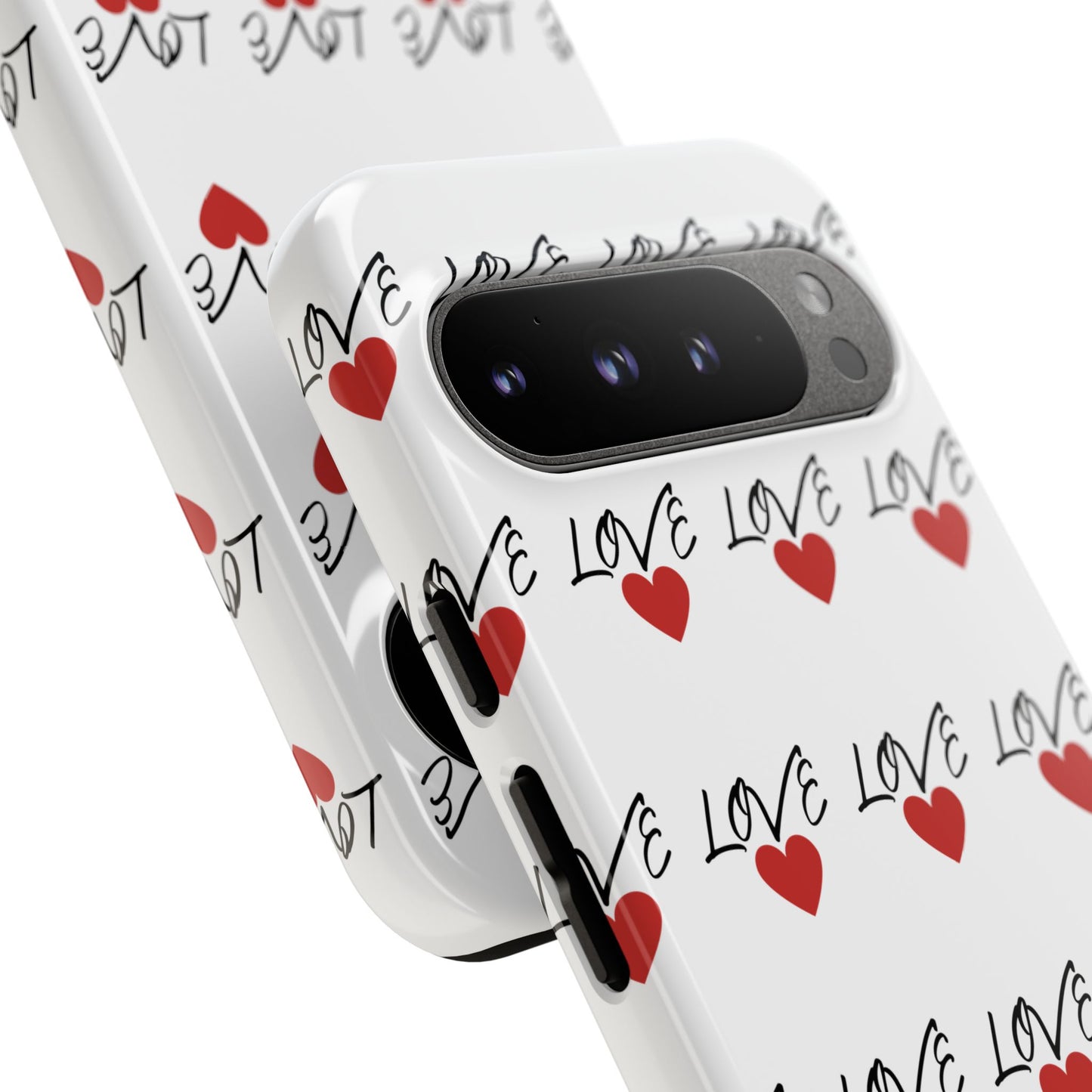 1. Love Hearts Phone Case - Tough & Stylish