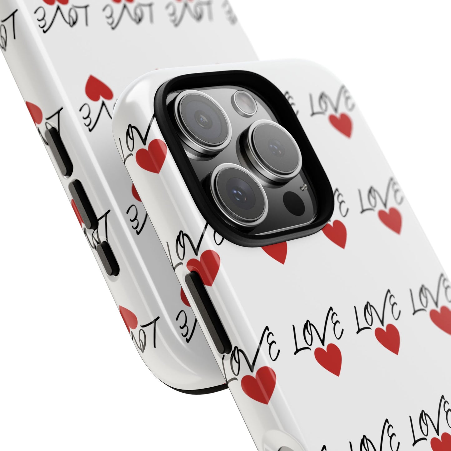 1. Love Hearts Phone Case - Tough & Stylish