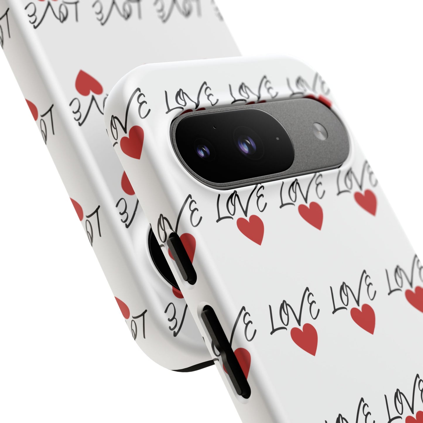1. Love Hearts Phone Case - Tough & Stylish
