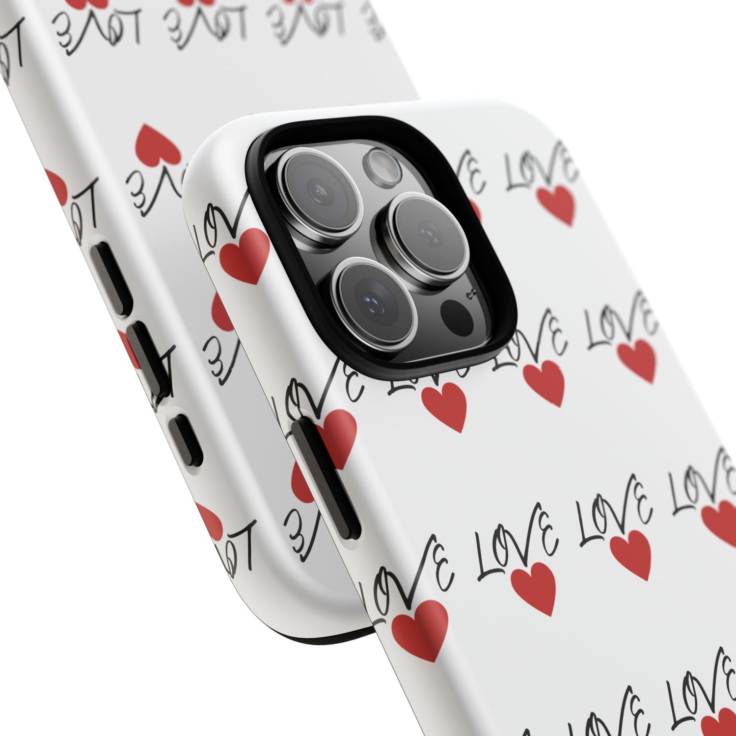 1. Love Hearts Phone Case - Tough & Stylish