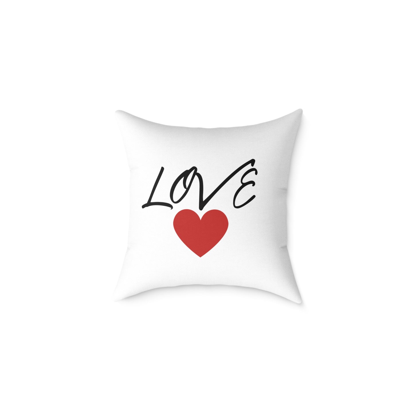 1. Love Square Poly Canvas Pillow - Cozy Home Decor Gift