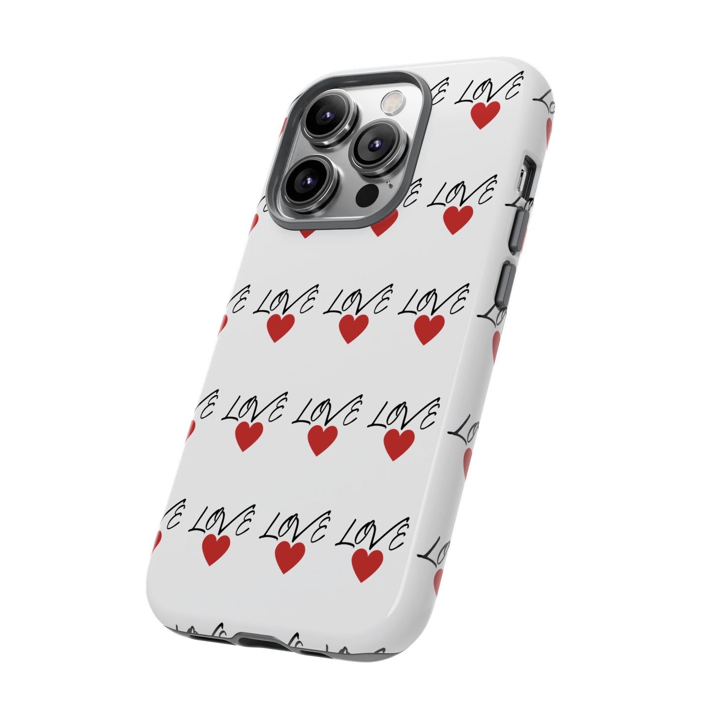 1. Love Hearts Phone Case - Tough & Stylish