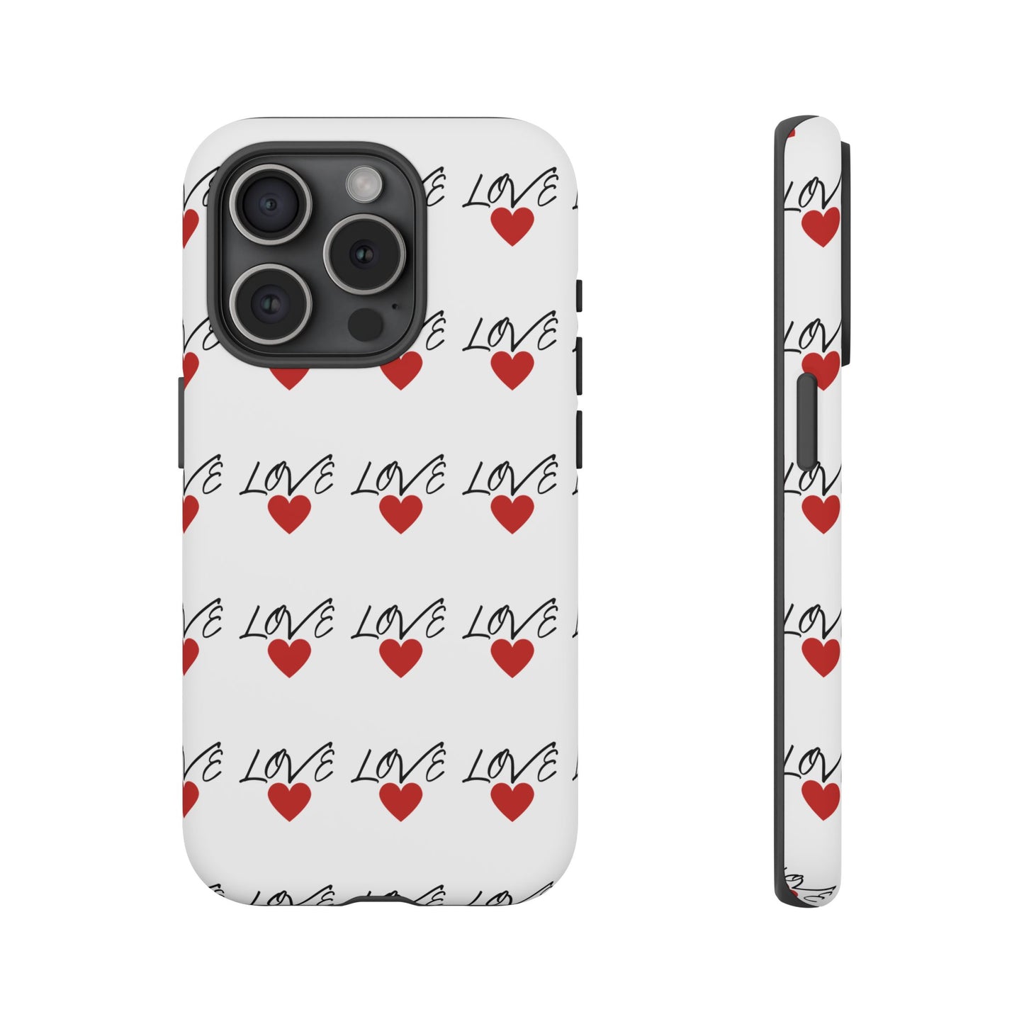 1. Love Hearts Phone Case - Tough & Stylish
