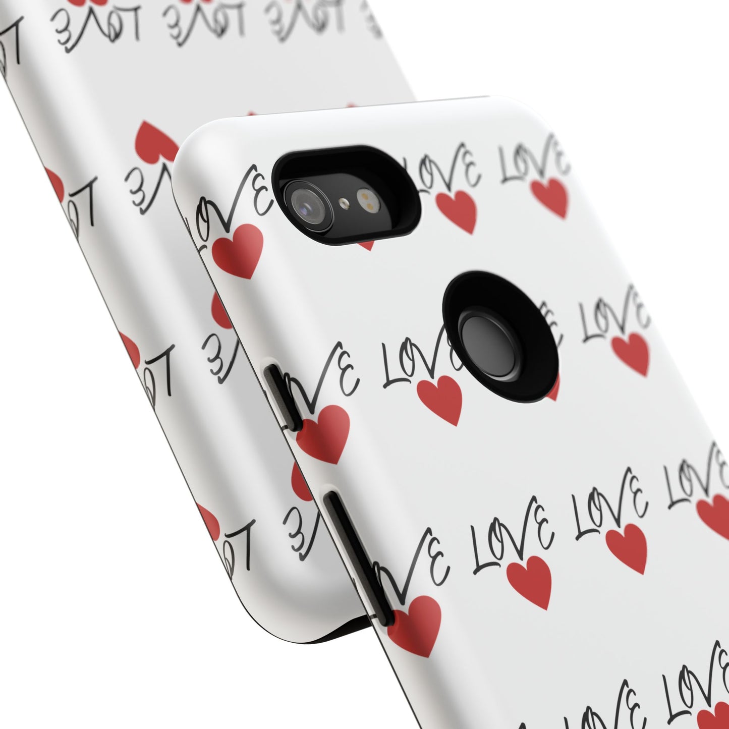 1. Love Hearts Phone Case - Tough & Stylish