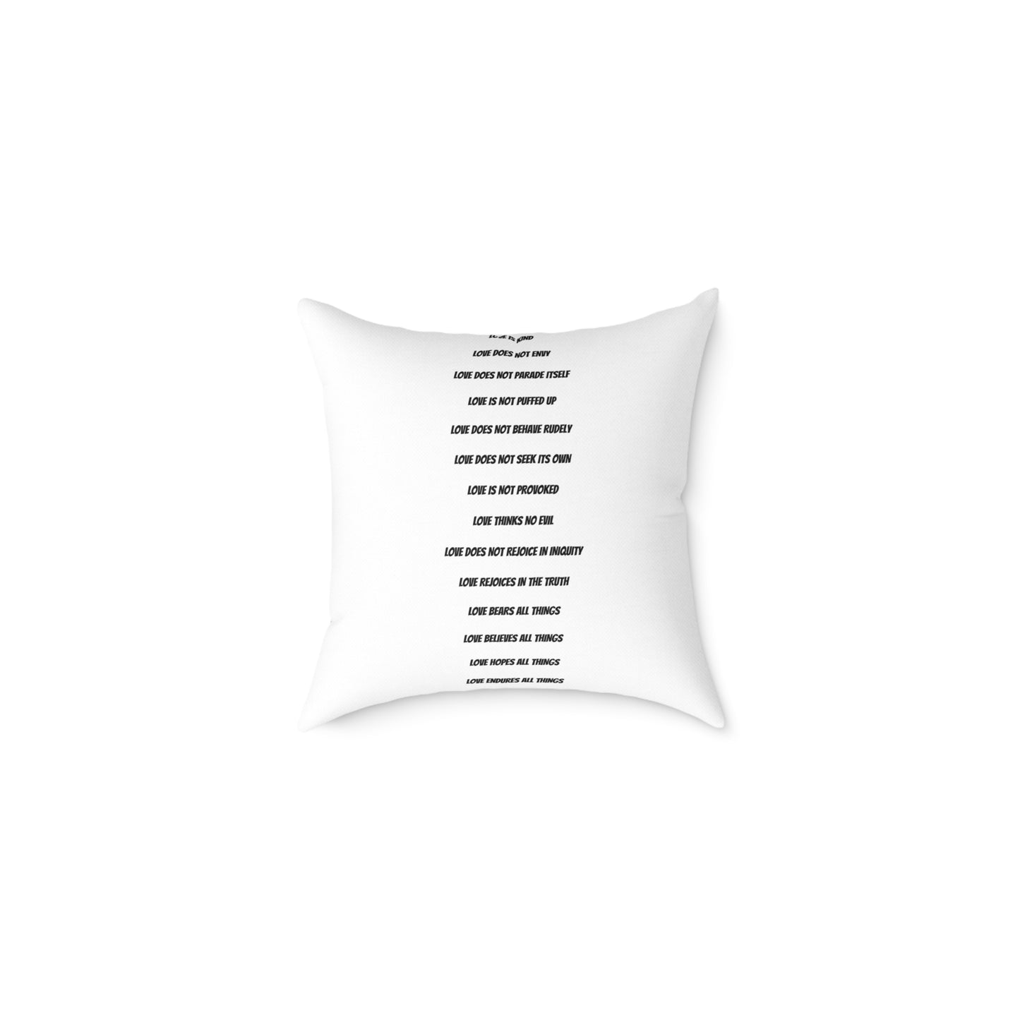 1. Love Square Poly Canvas Pillow - Cozy Home Decor Gift