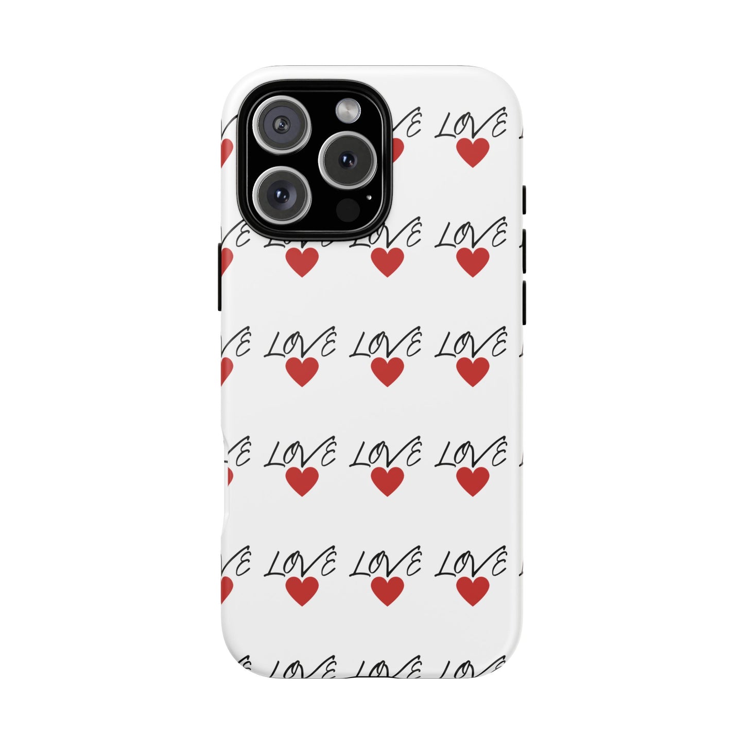 1. Love Hearts Phone Case - Tough & Stylish
