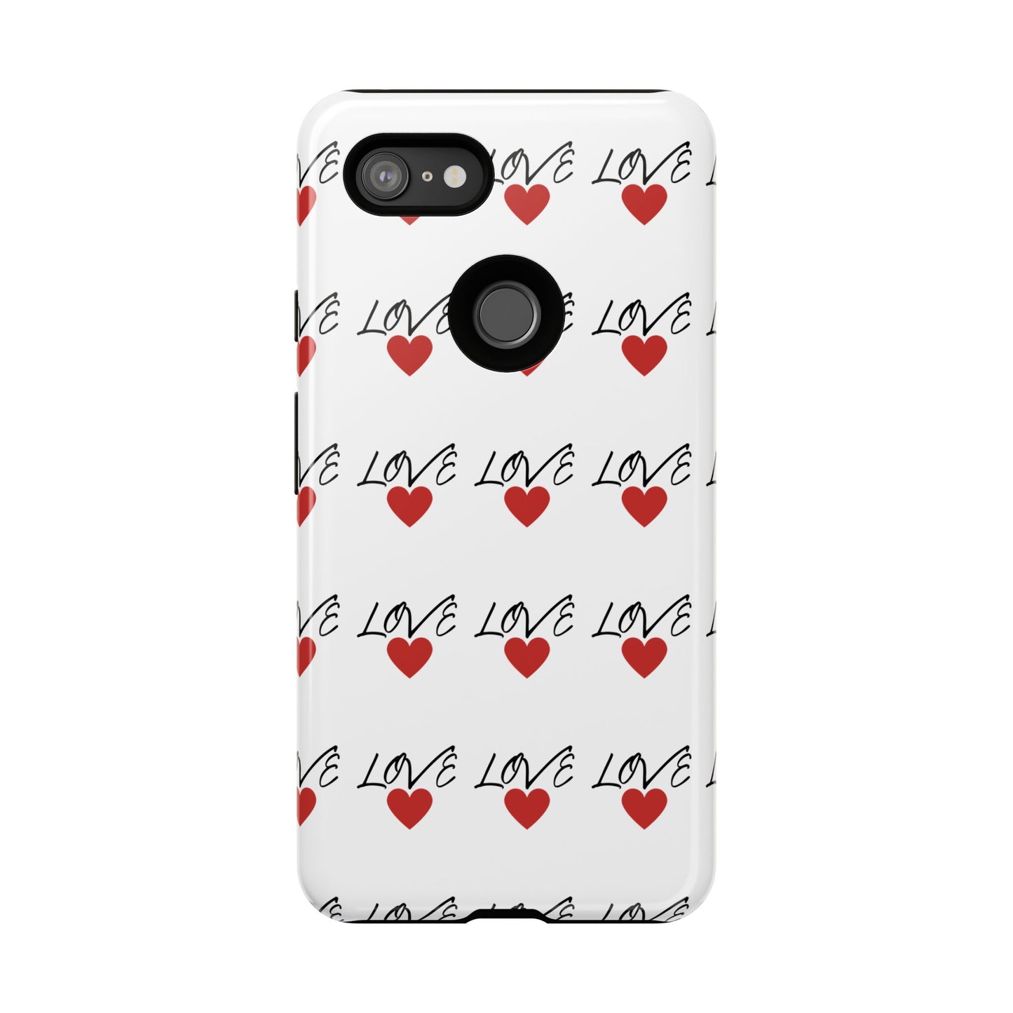 1. Love Hearts Phone Case - Tough & Stylish