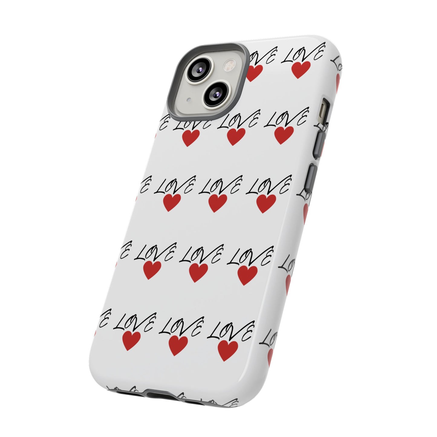 1. Love Hearts Phone Case - Tough & Stylish