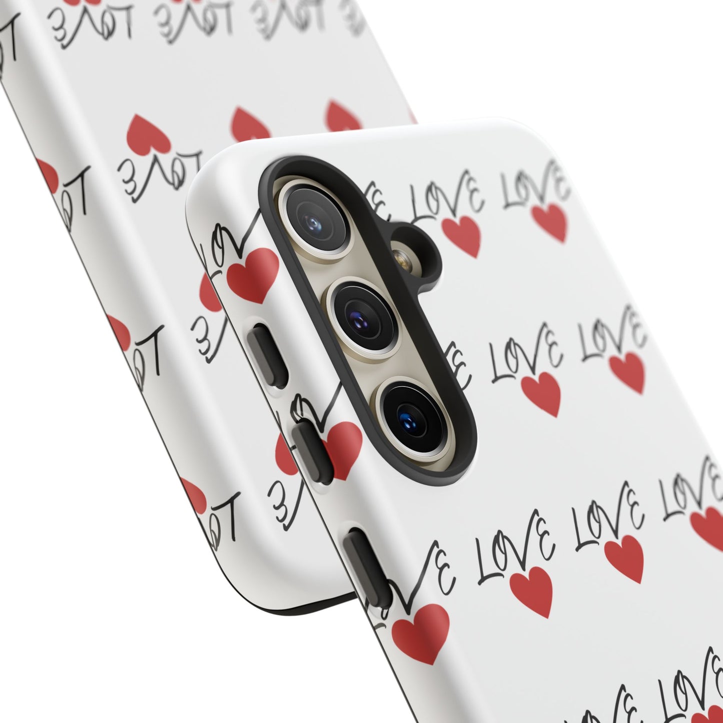 1. Love Hearts Phone Case - Tough & Stylish