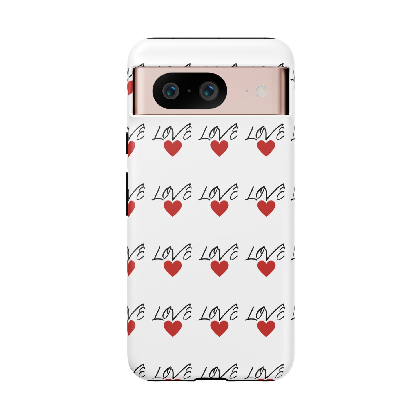 1. Love Hearts Phone Case - Tough & Stylish