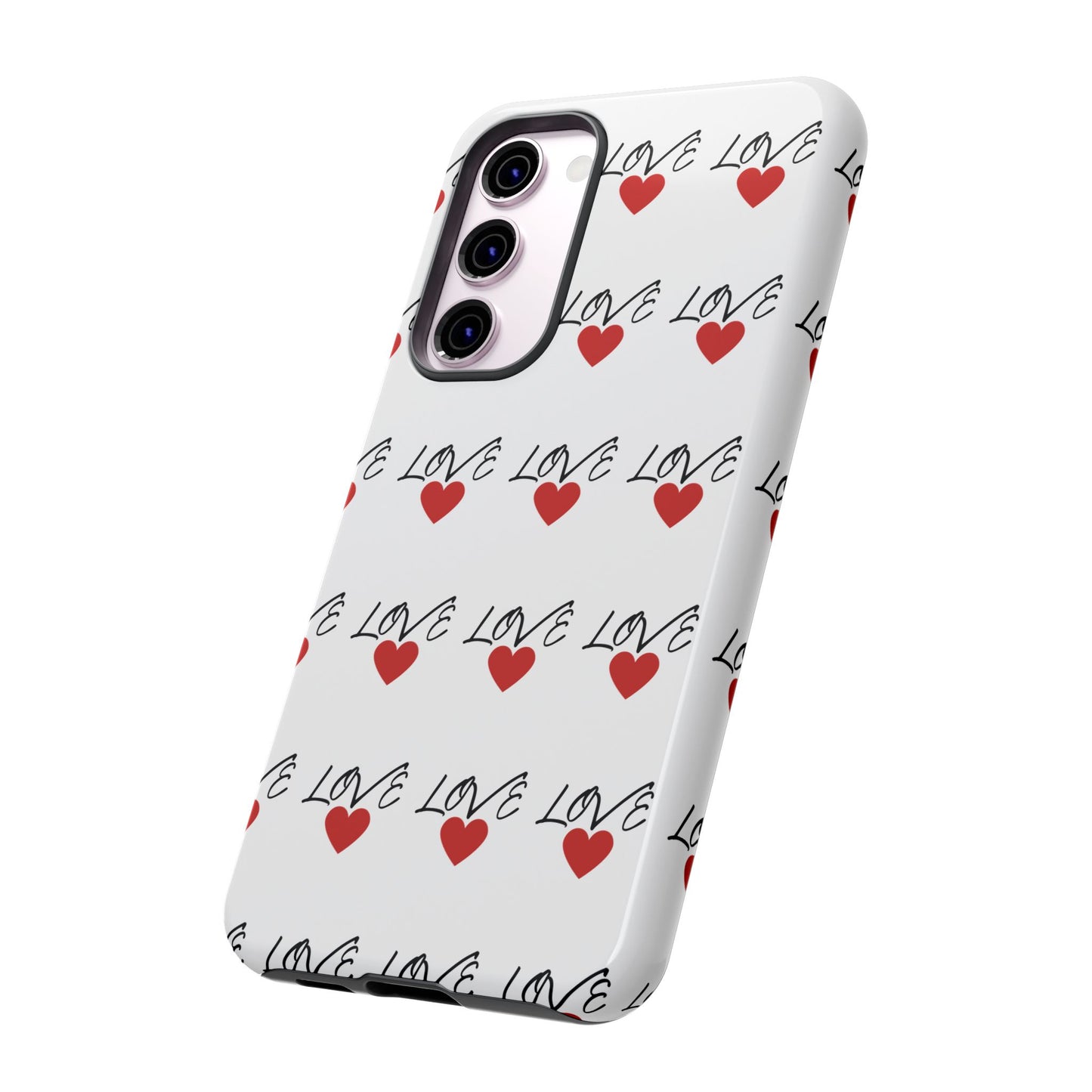 1. Love Hearts Phone Case - Tough & Stylish