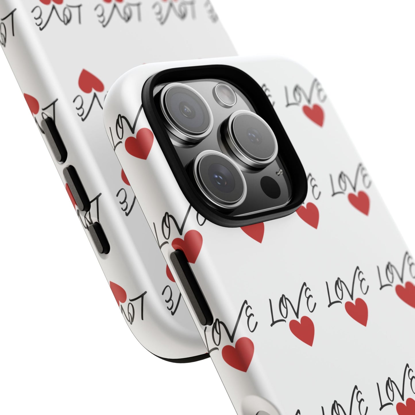 1. Love Hearts Phone Case - Tough & Stylish