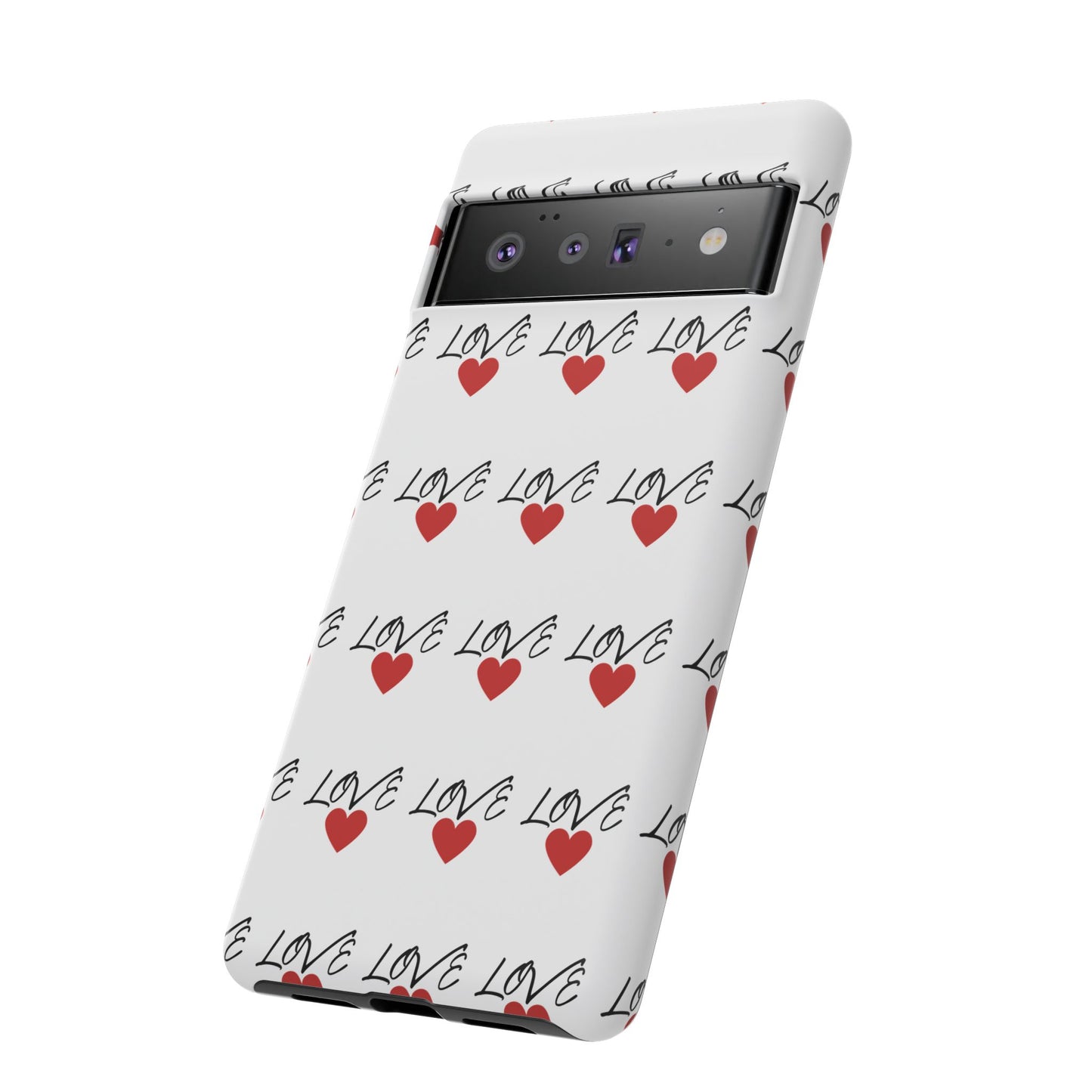1. Love Hearts Phone Case - Tough & Stylish