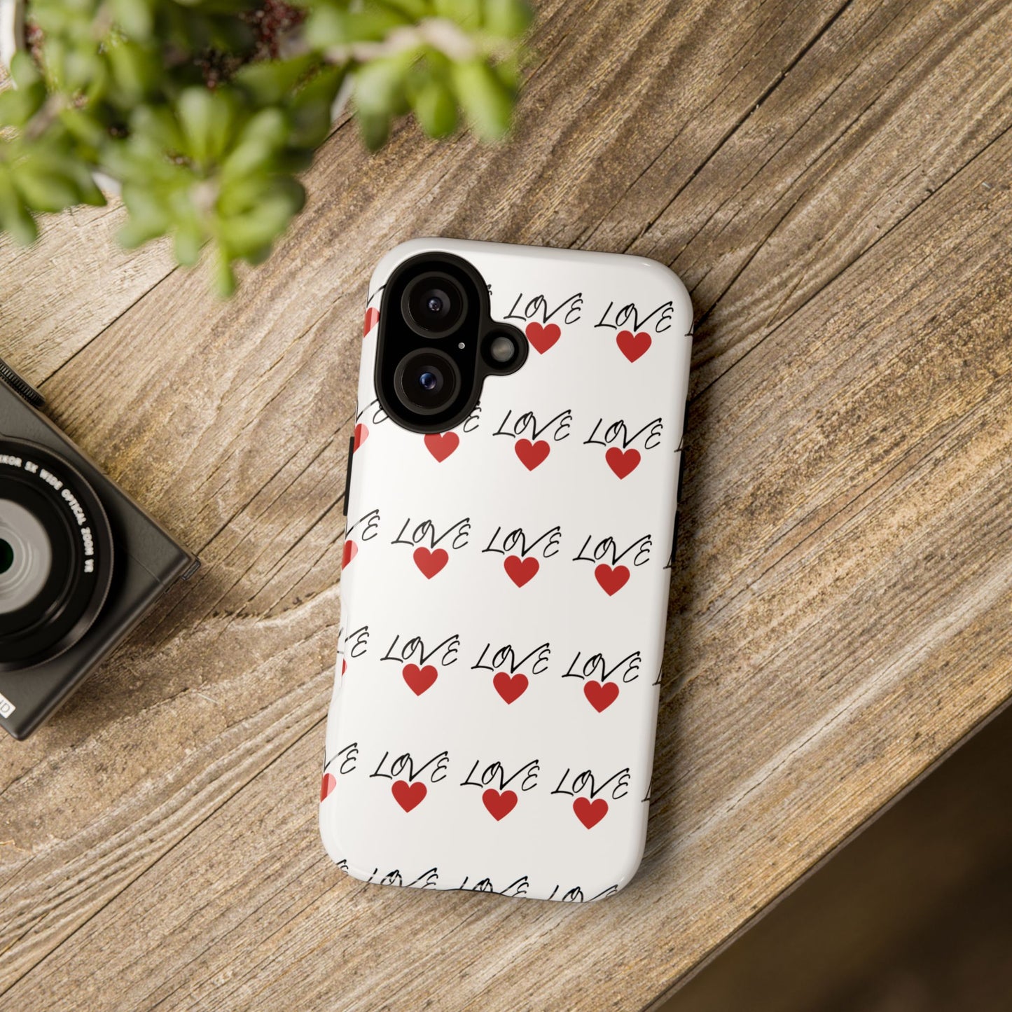 1. Love Hearts Phone Case - Tough & Stylish