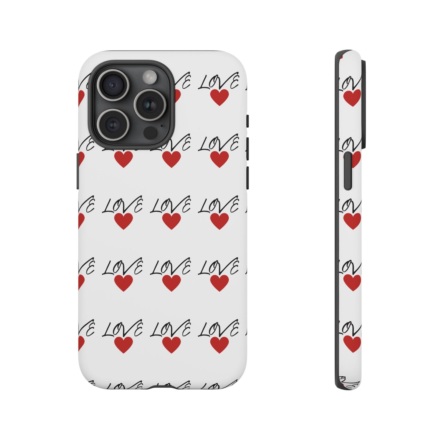 1. Love Hearts Phone Case - Tough & Stylish
