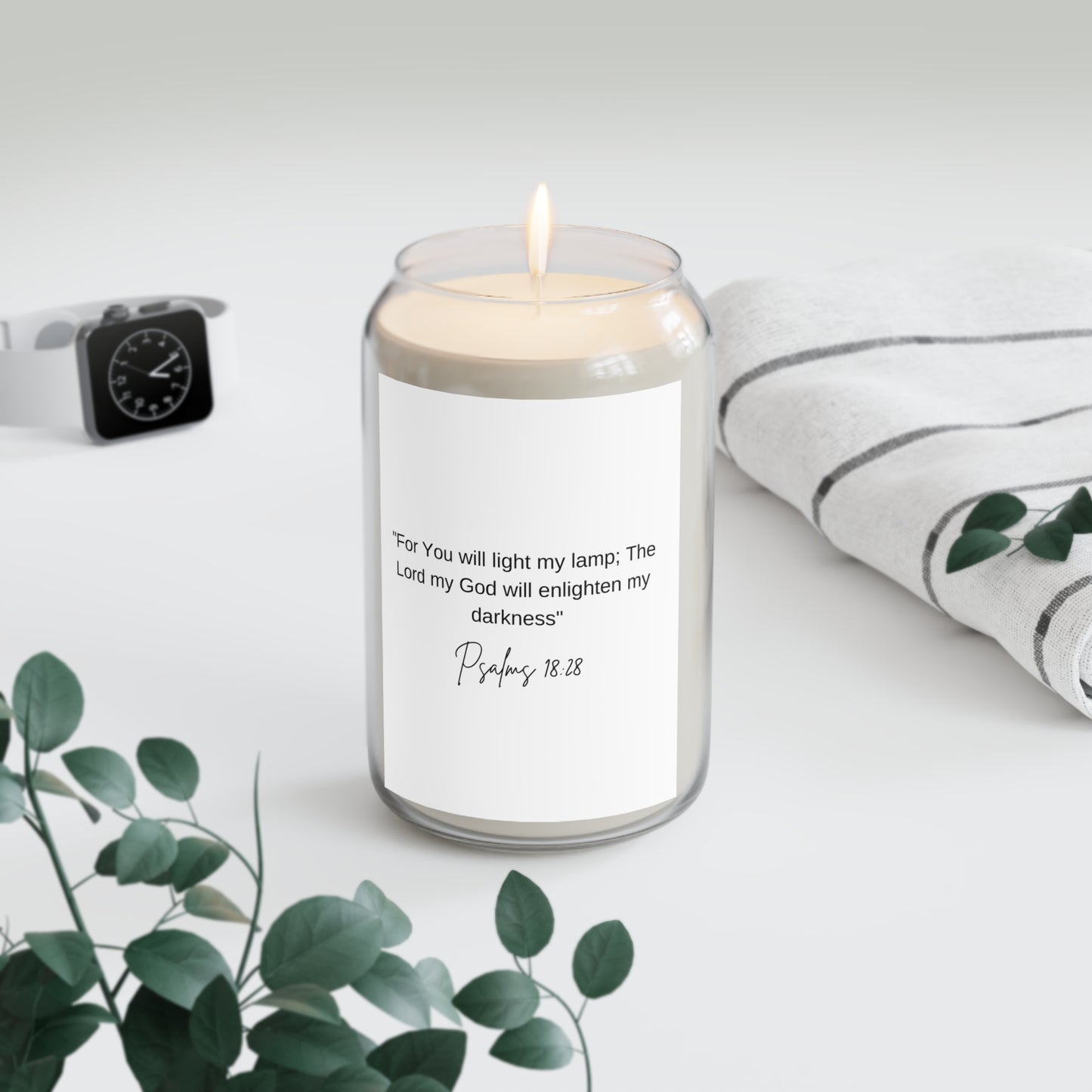 Psalms 18:28 Scented Candle, 13.75oz