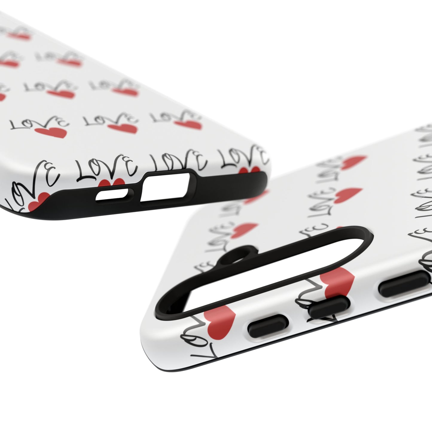 1. Love Hearts Phone Case - Tough & Stylish