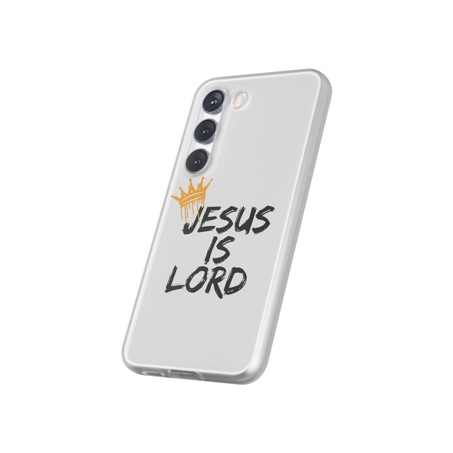 Stylish Flexi Case - 'Jesus Is Lord' Inspirational Phone Cover