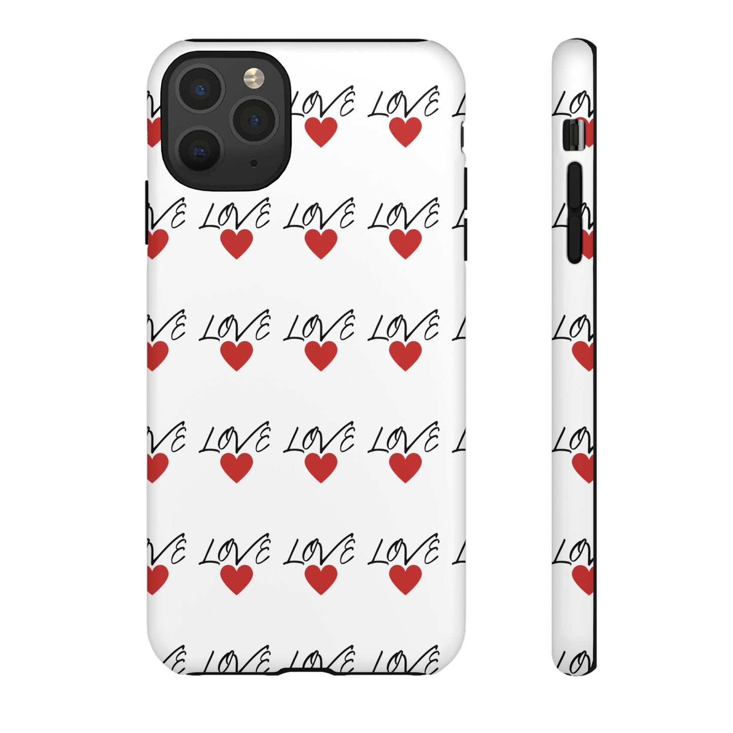1. Love Hearts Phone Case - Tough & Stylish