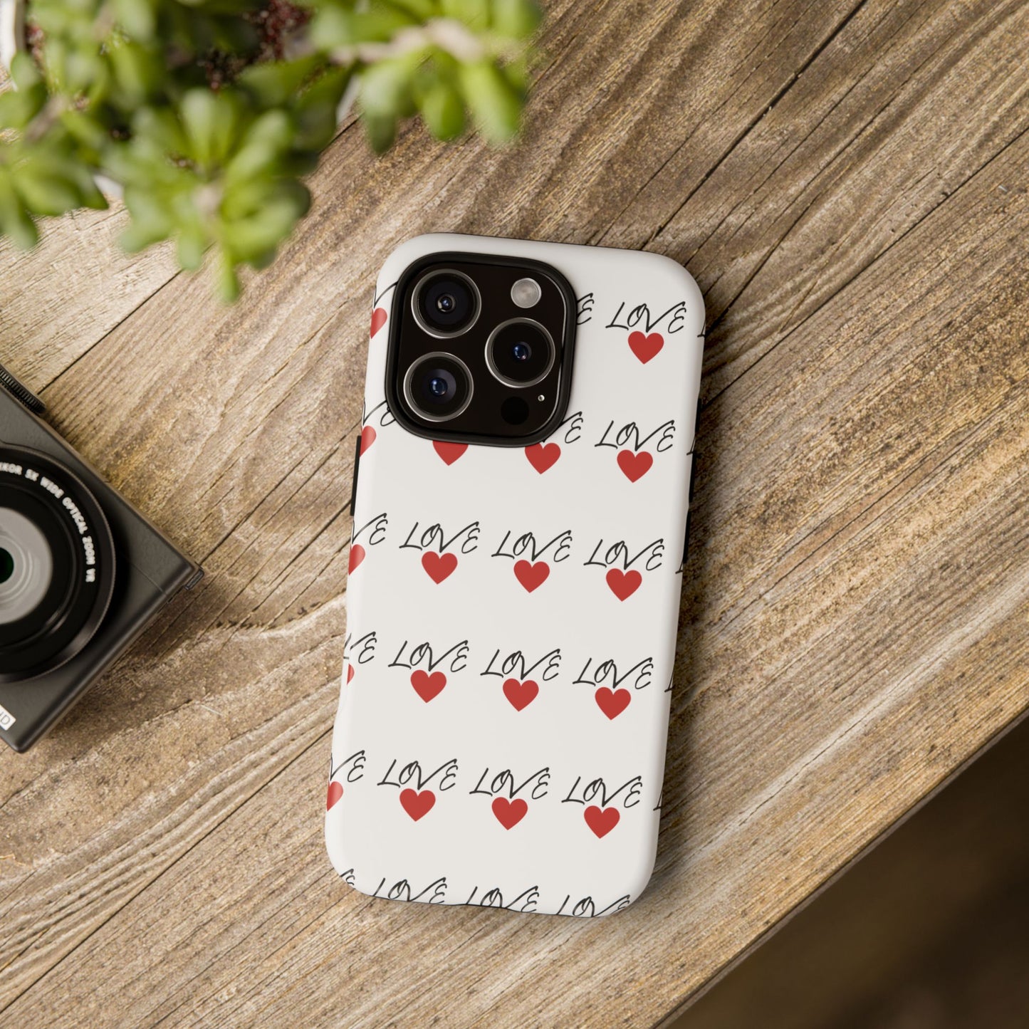 1. Love Hearts Phone Case - Tough & Stylish