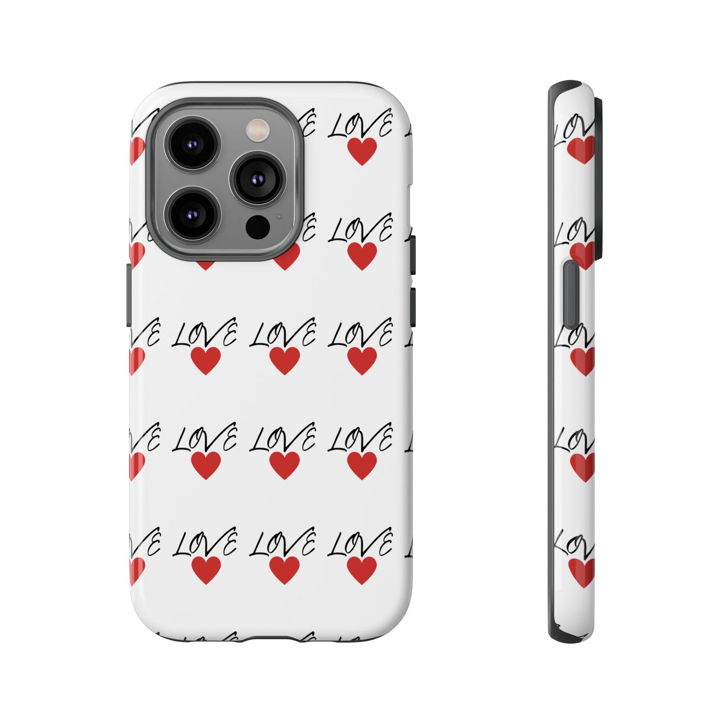 1. Love Hearts Phone Case - Tough & Stylish