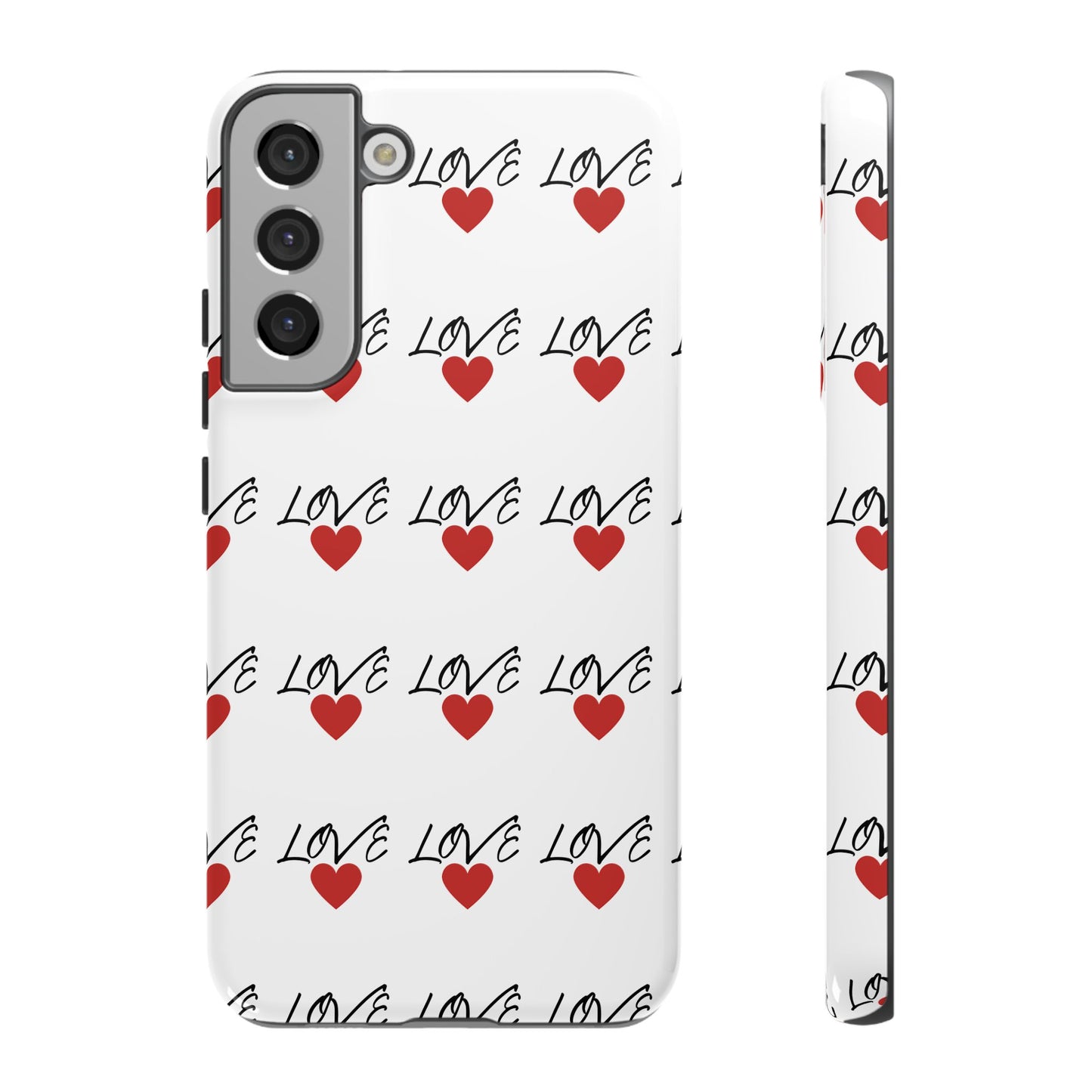 1. Love Hearts Phone Case - Tough & Stylish