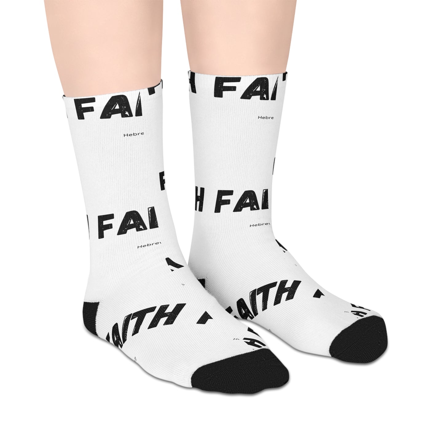 Faith Over Fear Inspirational Mid-Length Socks