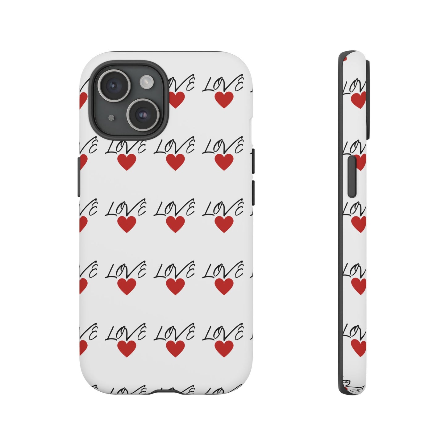 1. Love Hearts Phone Case - Tough & Stylish