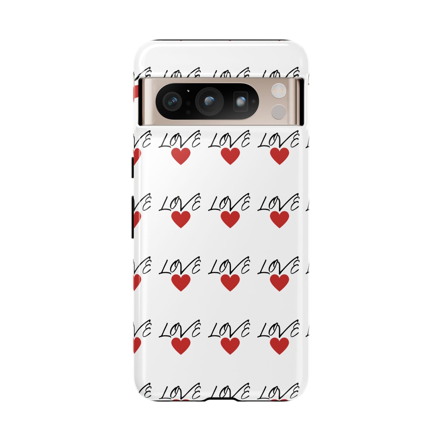 1. Love Hearts Phone Case - Tough & Stylish
