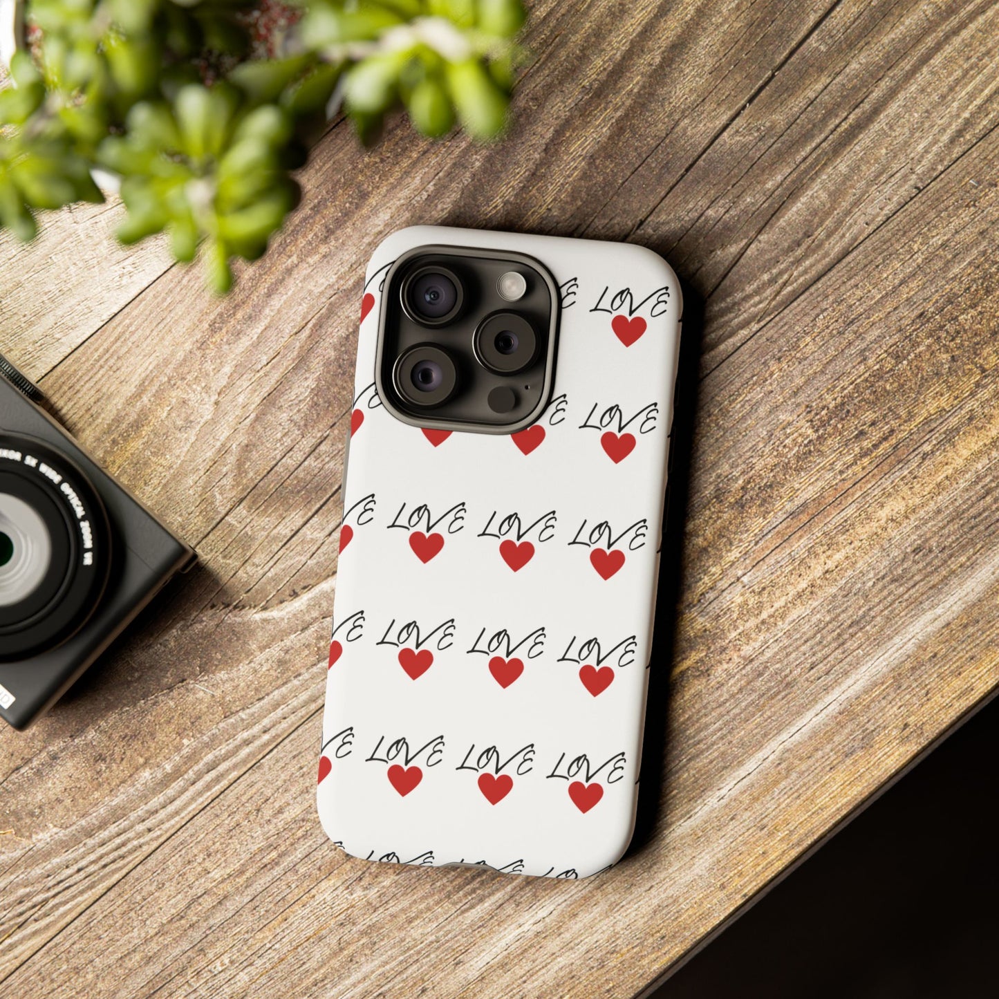 1. Love Hearts Phone Case - Tough & Stylish