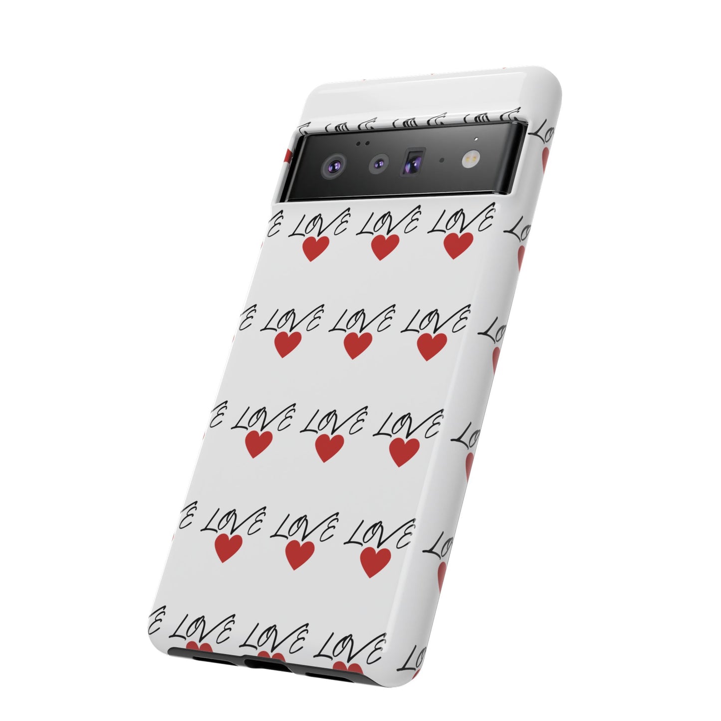 1. Love Hearts Phone Case - Tough & Stylish