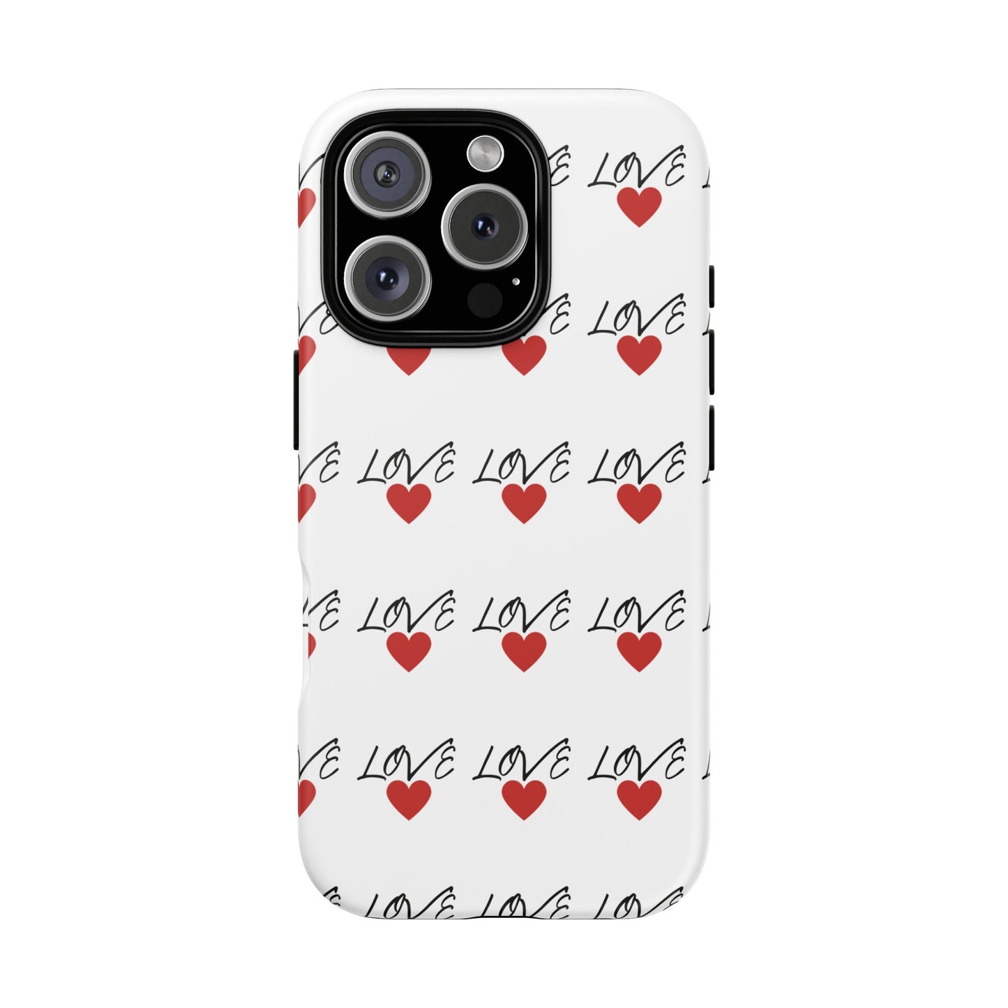1. Love Hearts Phone Case - Tough & Stylish
