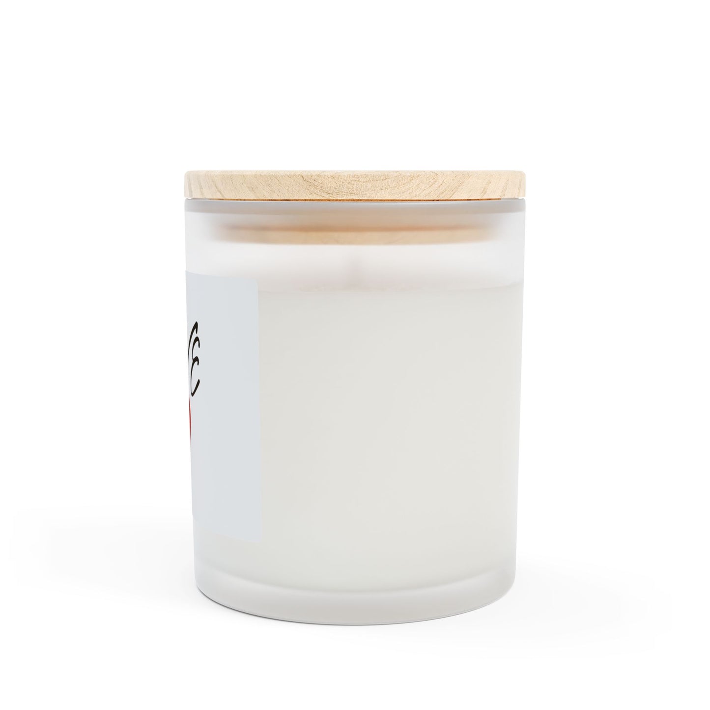 Love Heart Scented Candle - 11oz Frosted Glass Decor